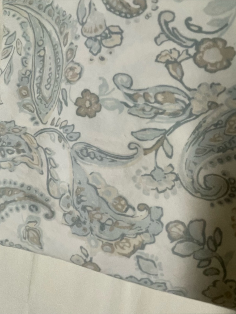 Ralph Lauren Cotton Paisley Flower Full Size Sheet Set, No Pillow Cases - Picture 3 of 5
